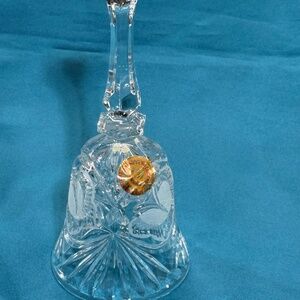 Echt Bleikristall 24% Lead Cut Crystal Wedding Bell Made In West Germany